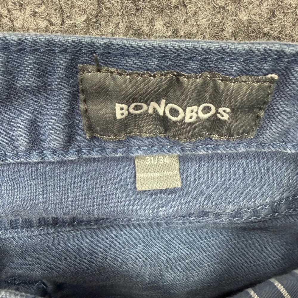 Bonobos Mens Slim Denim Pants Blue Gray Slate Stretch Jeans 31x34 20067-BMB46 - Picture 6 of 10